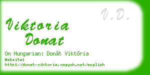 viktoria donat business card