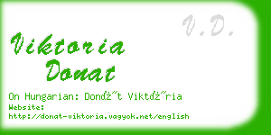 viktoria donat business card